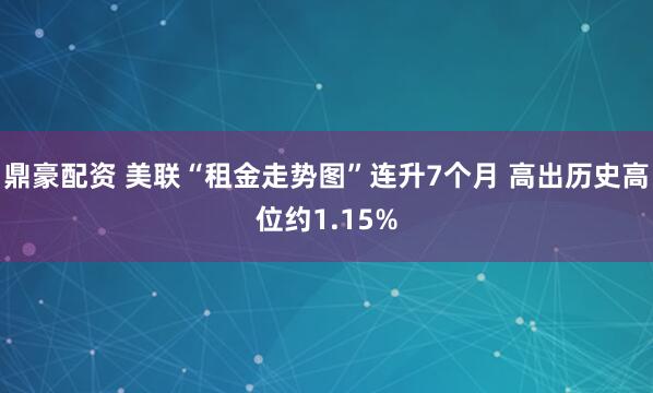 鼎豪配资 美联“租金走势图”连升7个月 高出历史高位约1.15%
