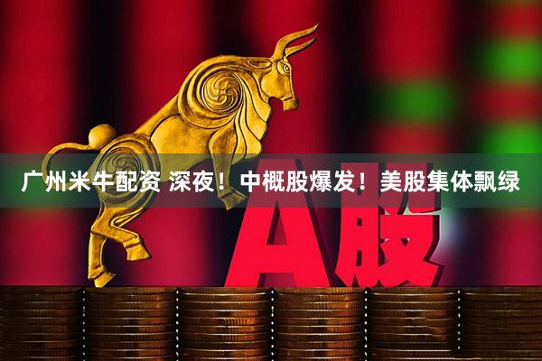 广州米牛配资 深夜！中概股爆发！美股集体飘绿